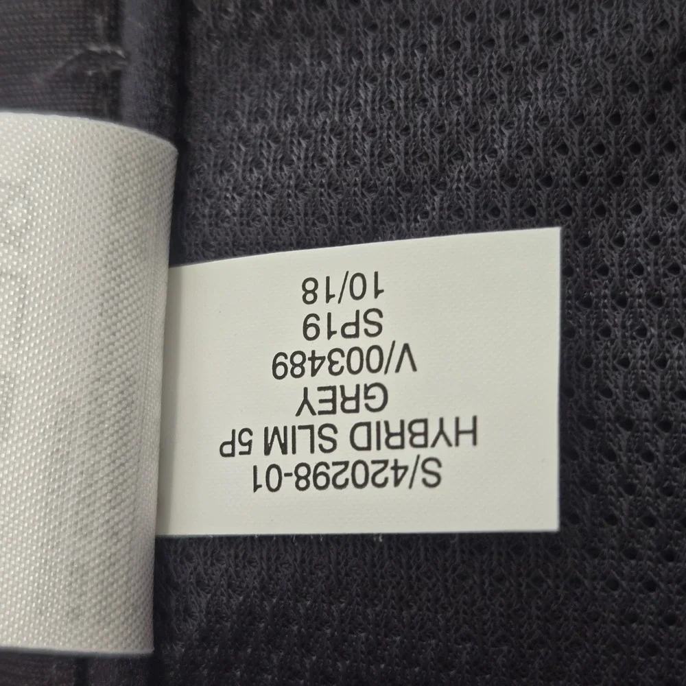 Banana Republic Hybrid Slim 5P Pants Mens 34x30 Grey Performance 420298-01